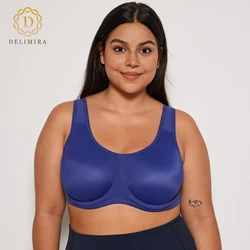 Women's Max Control Underwire Sports Bra High Impact Plus Size with Adjustable Straps Active Bra