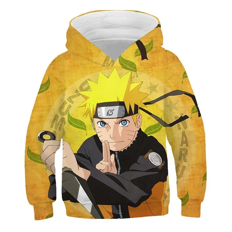 New Naruto Boys Girls Hoodie Sasuke Men's Hoodie 3D Print Fashion Pullover Haruno Sakura Men's Hoodie Oversized Men's Clothing