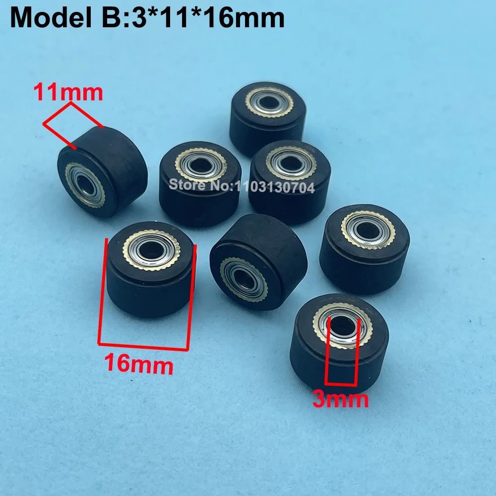 3PCS Cutting Plotter Roland VP540 Paper Pressure Pinch Roller for Roland GX-24 GX-500 GS24 GR540 Rubber Push Press Rollers Wheel