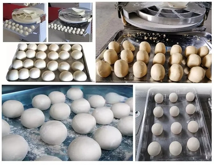 30 Pcs/min Bread Dough Ball Machine Making Commercial Dough Rounder Machine Berad Rounding  Pizza Dough Divider Cutting Machine