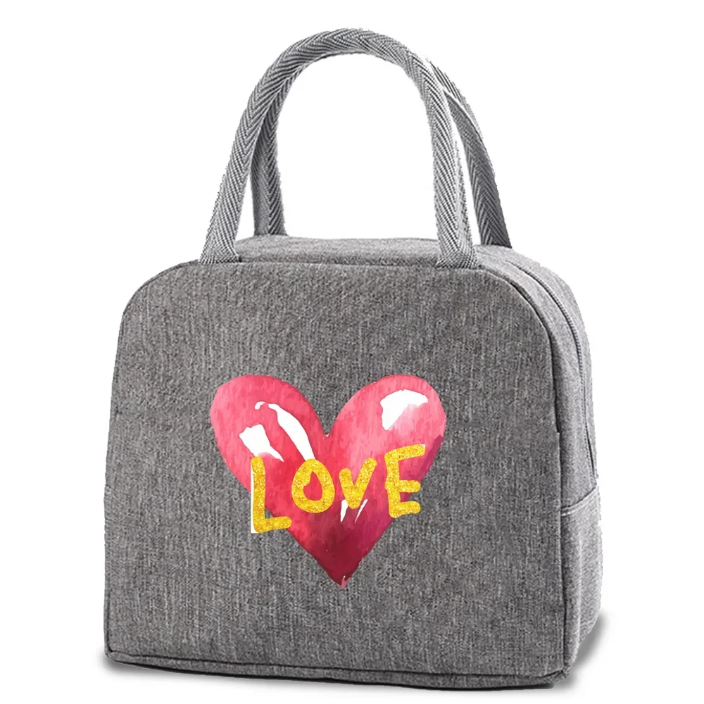 Women Lunch Bag Insulated Picnic Travel Carry Lunch Pouch Thermal Portable Lunch Container Food Storage Bags Cooler Bento Pouch