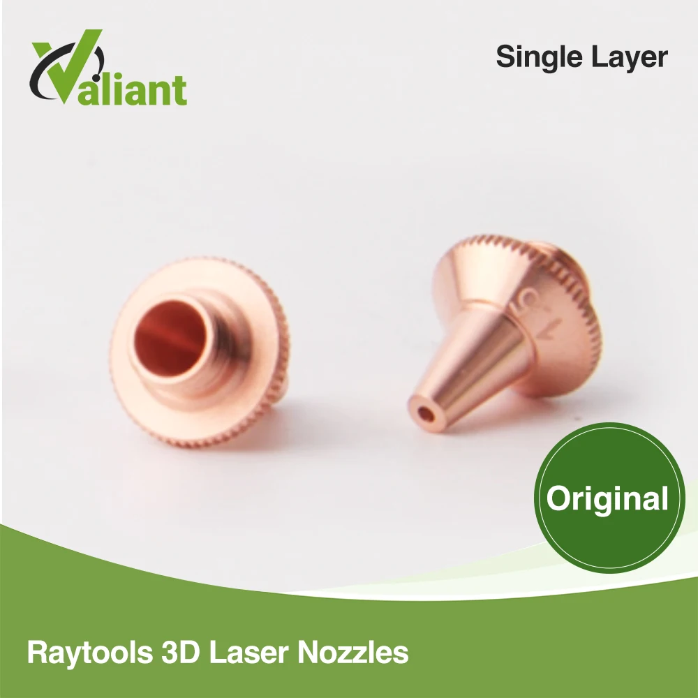 10Pcs/lot Raytools Original Laser Nozzle D15H19M8 Singer&Double Layer for Raytools 3D Fiber Laser Head BT210S BM111 BM112 BM109