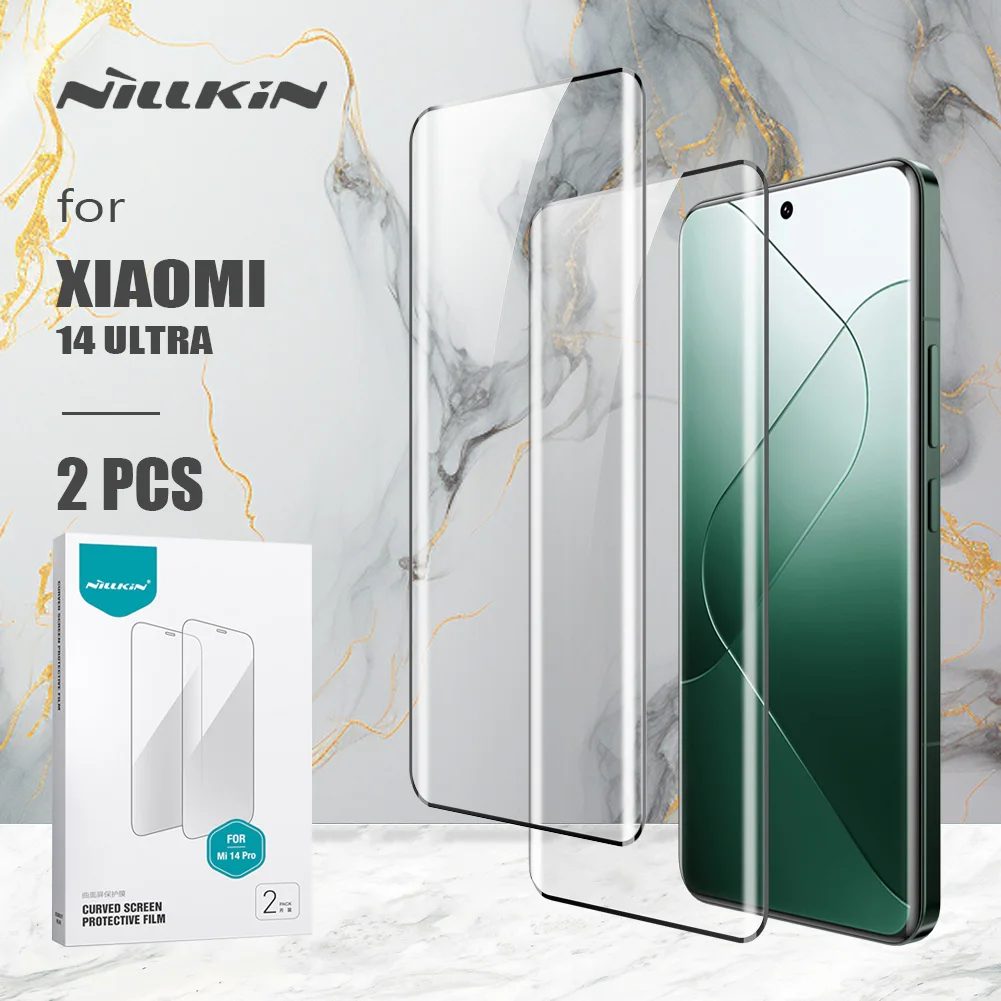 

for Xiaomi Mi 14 Ultra Film Nillkin Impact Resistant Soft Curved Film Full Glued Screen Protector for Xiaomi Mi14 Mi 14 Ultra 5G