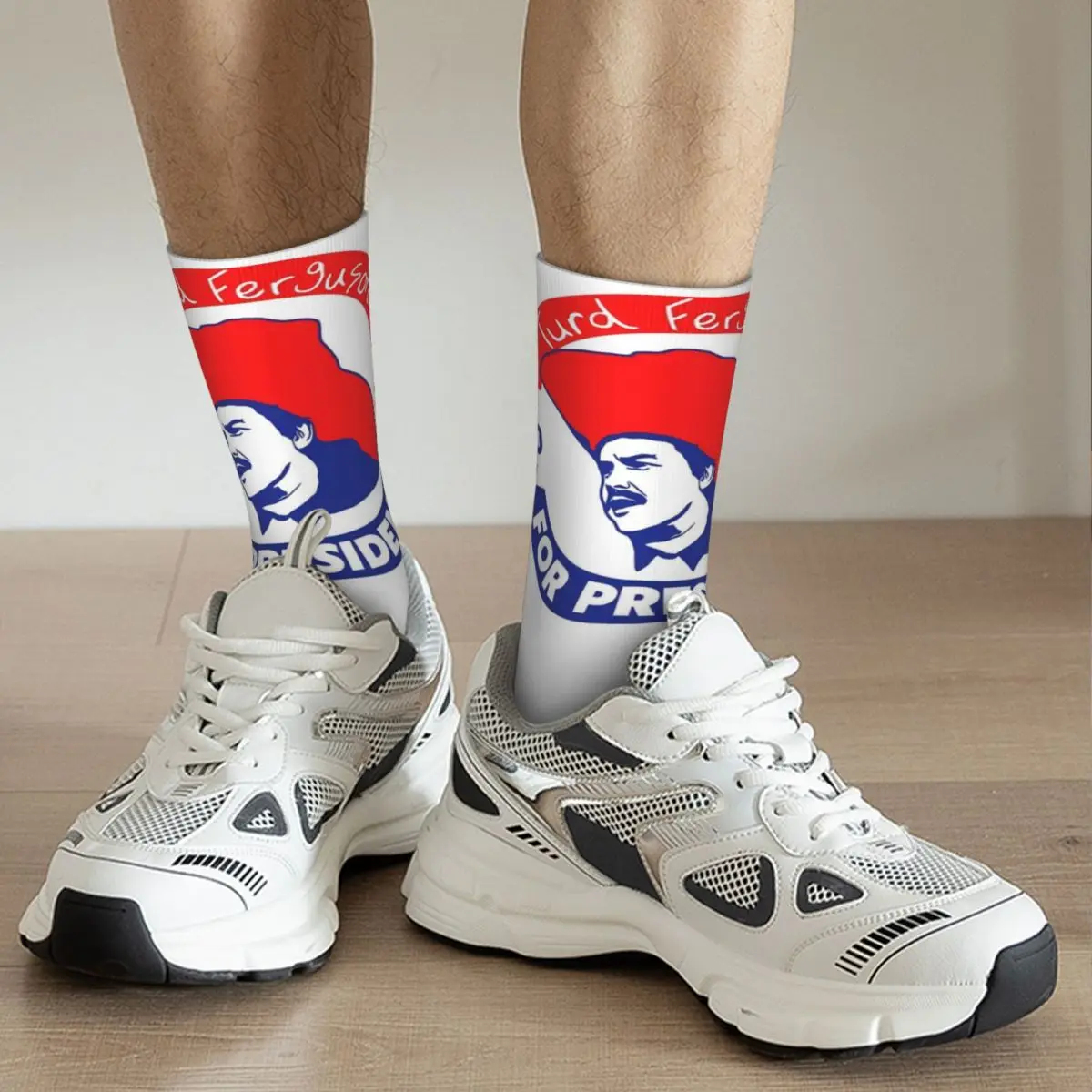 Turd Ferguson For President 2024 Design Theme Crew Socks Merchandise for Men Flexible Dress Socks