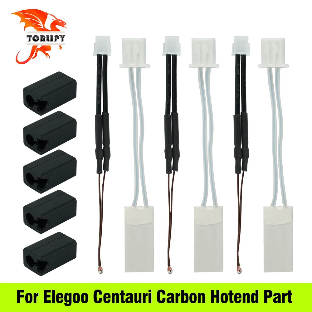 24V 60W Ceramic Heating Tube Heater Thermistor for Elegoo Centauri Carbon Hotend Silicone Sock Cover 3D Printer Accessories