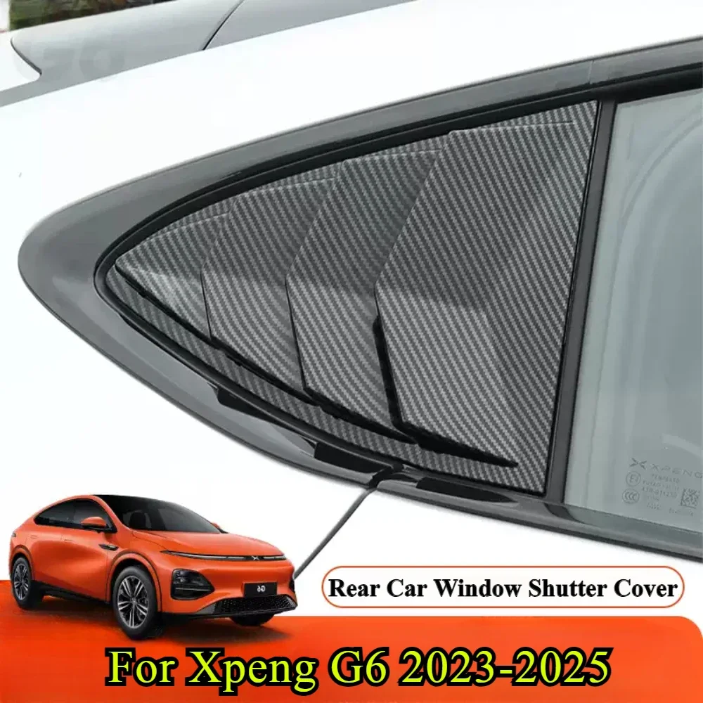 

Rear Car Window Shutter Cover For Xpeng G6 Xiaopeng G6 2023 2024 Highland Louver Side Vent Trim Triangle Modified Accessories