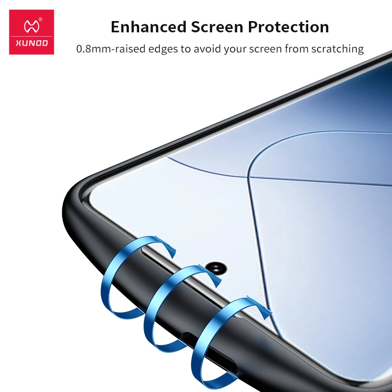 Xundd Phone Case For Xiaomi 14 14 Pro Airbag Dropproof Shell TPU+PC Soft Arc-shap Frame with Heat Dissipation Hole Game Cover