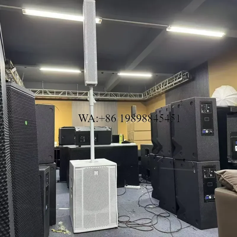 WMWMNU EVOX 12 Active Column Speaker 8* 4 Inch Powered 1400W Professional Audio Pro Column Speakers for Church