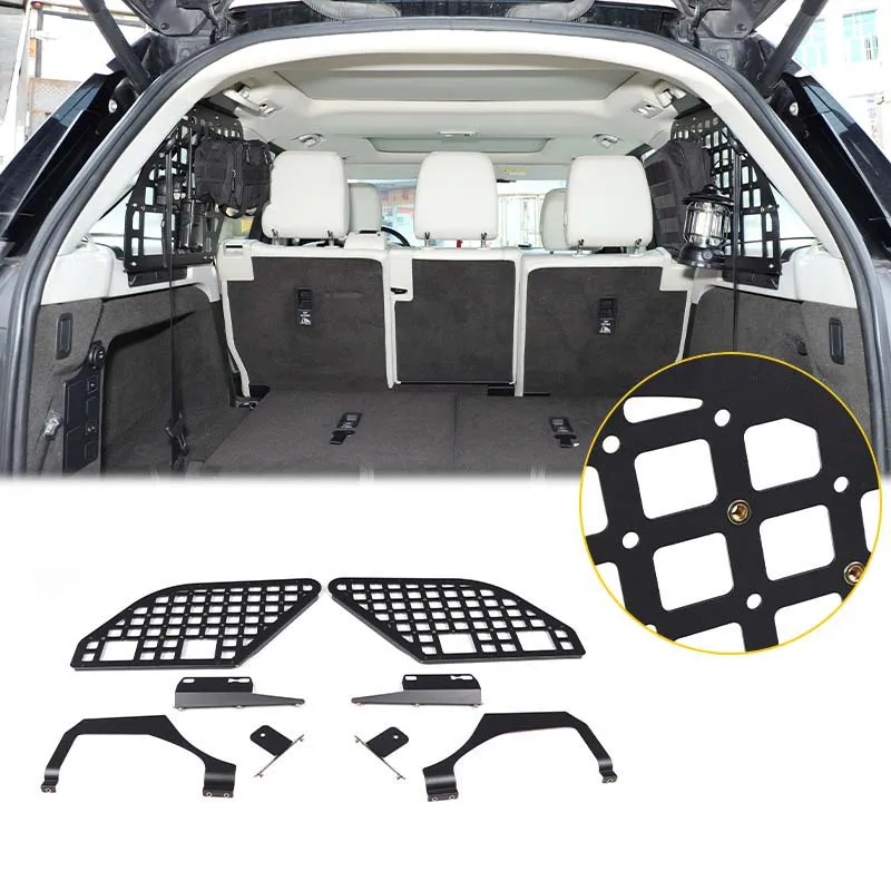 

2Pcs Aluminum alloy black For Land Rover Discovery 5 LR5 2017+ car trunk both sides bag rack interior modification accessories
