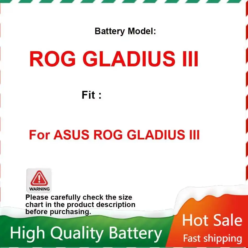 Rapid Charging For Asus Rog Gladius Iii Gaming Mouse Battery 540mAh Good Low-Temperature Performance
