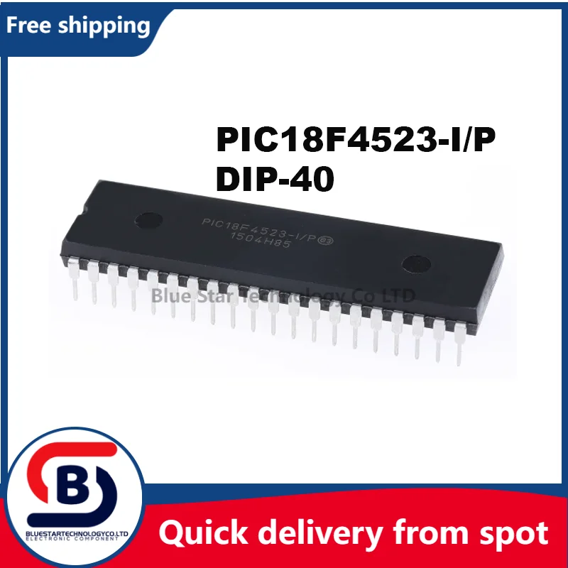 

Free Shipping 5-20pcs/lots PIC18F4523-I/P PIC18F4523 18F4523 DIP40 Quick delivery from spot