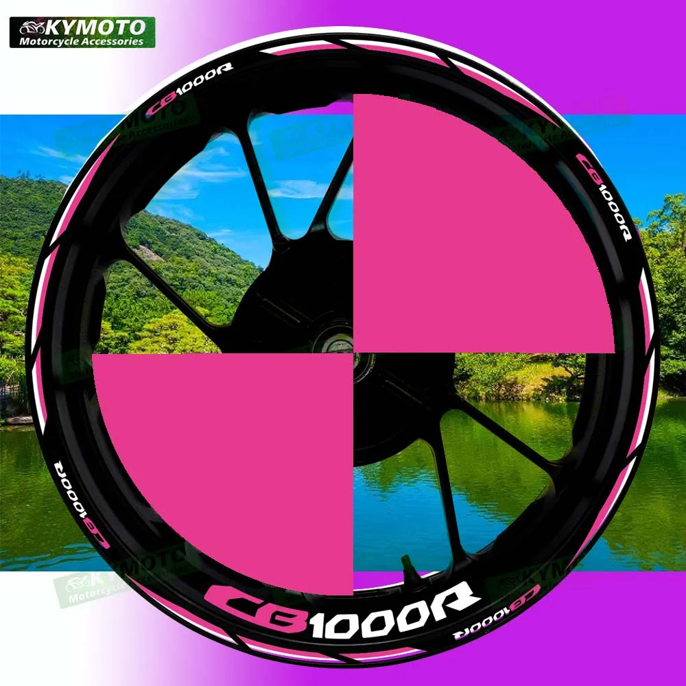 

Для Honda CB1000R CB 1000R аксессуары для мотоциклов 17-дюймовые наклейки на передние и задние колеса обтекатель светоотражающие наклейки украшения