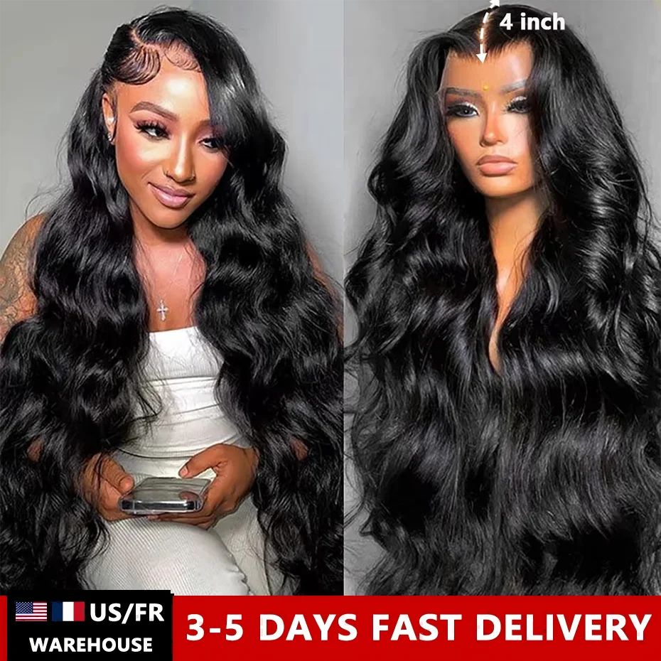 Body Wave Curly Wig Human Hair 32 34Inch 4x4 Lace Closure Wig 100% Human Hair Wigs 13x6 HD Frontal Human Hair Lace Front Wigs