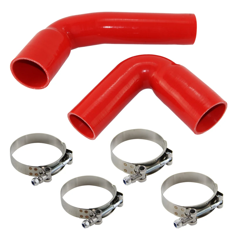 Silicone Hose Intercooler Pipe +Clamps Kit For VW Golf R MK8 GTI VAG 2.0 TSI EA888 Gen.4 2.0T Black/Blue/Red