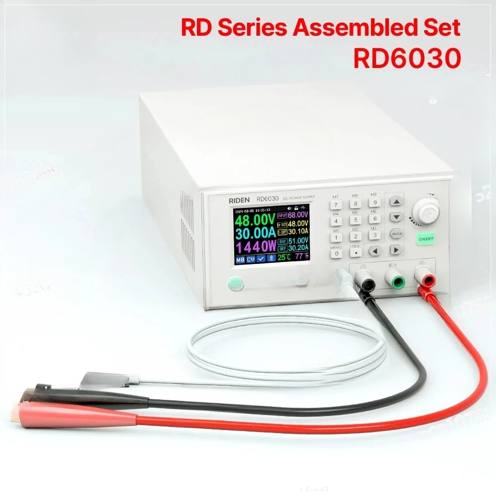 forRD6030 Completed Set 60V 30A digital control Stabilized AC DC adjustable Voltage Regulated Lab Bench Power Supply 1140W 1440W