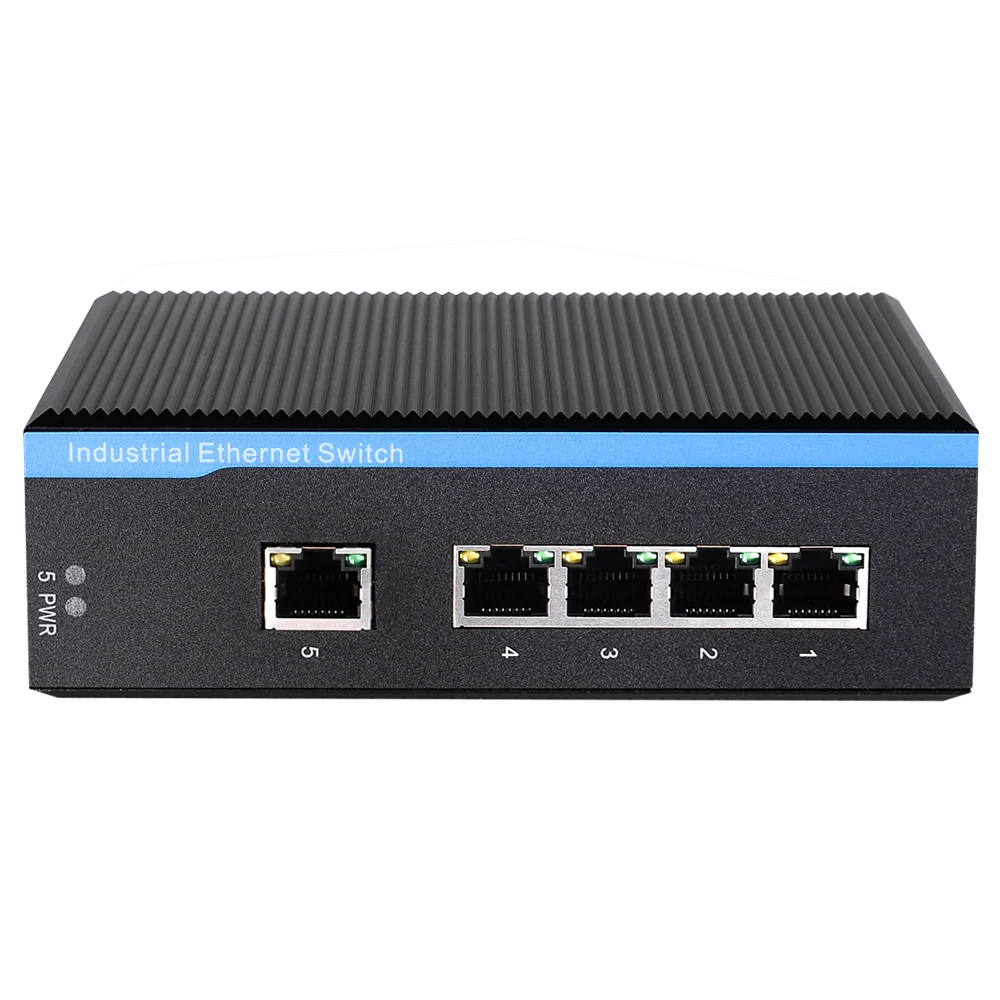 5 Port RJ45 9V 12V 24V 48V Din Rail Mini Outdoor 10 100 1000M Gigabit Industrial Ethernet Network Switch