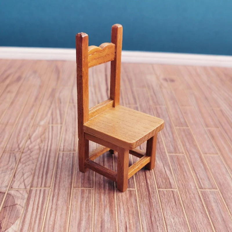 1:12 دمية مصغرة كرسي الظهر كرسي نموذج الأثاث اكسسوارات ل بيت الدمية ديكور الاطفال التظاهر اللعب اللعب