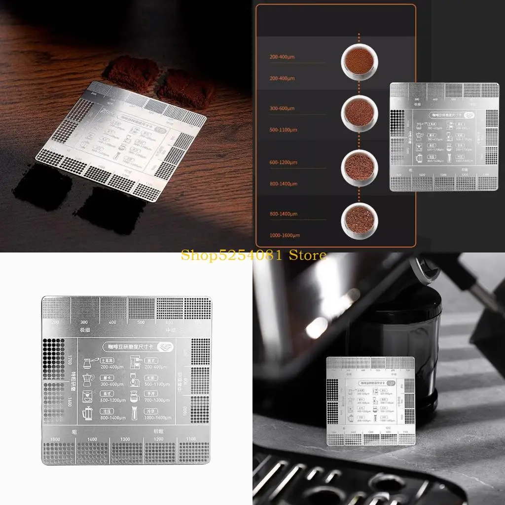 

AXYC Coffee Grinding Reference Card Reference Card With Clear Marking For Home Brewer And Cafes Staff