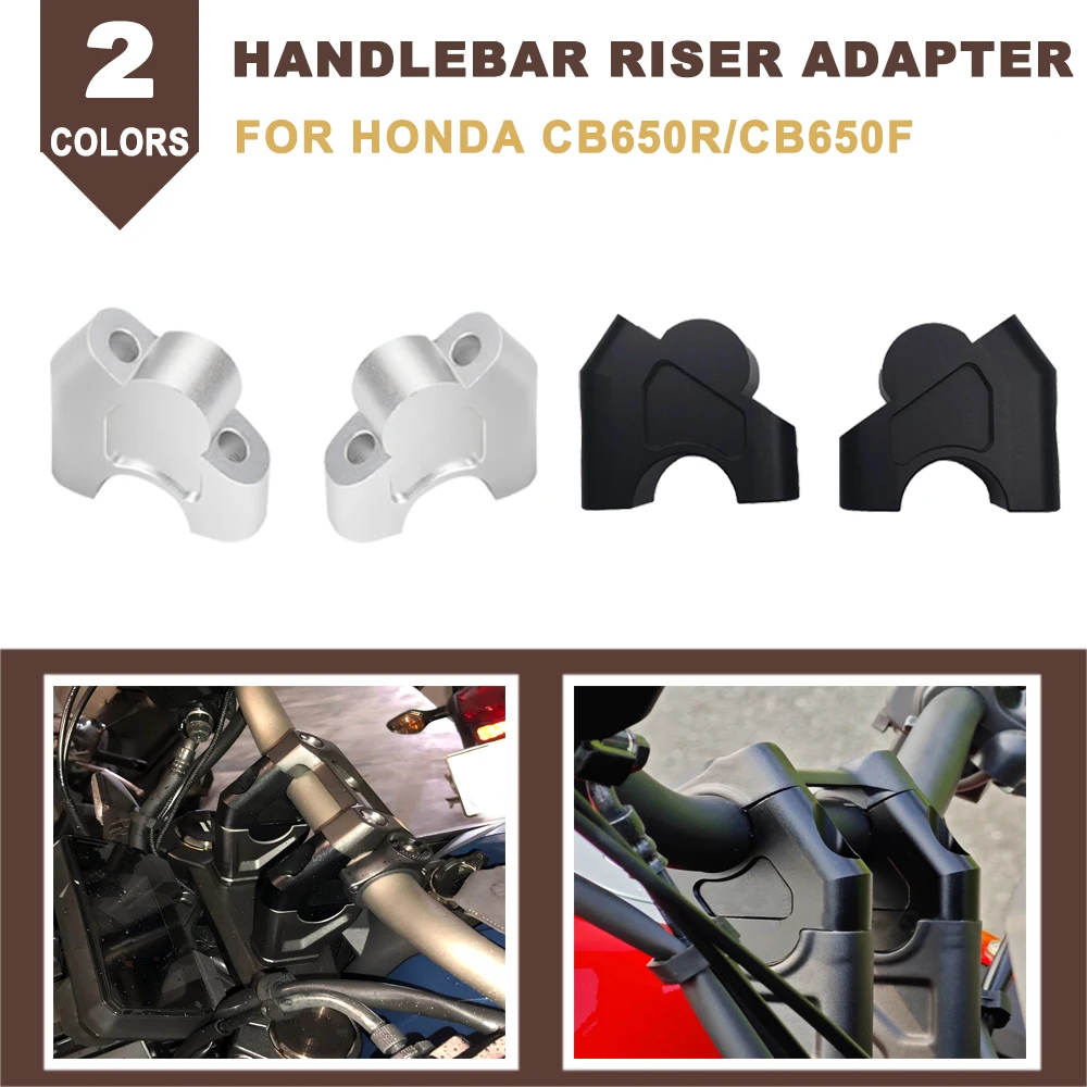 

Motorcycle Handlebar Risers Bar 28MM Handle Clamp Bracket Heighten Extend Adapter For HONDA CBR650R CBR CB 650R 650F 2019-2024