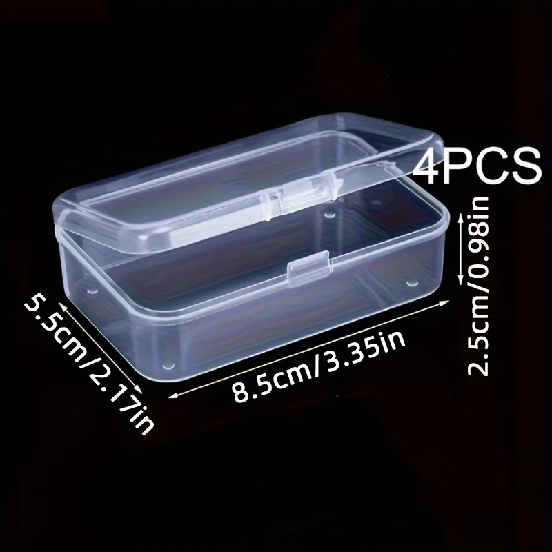 Rectangular Box Transparent Storage Box Pp Plastic Box Packaging Box Hardware Accessories Parts Electronic Component Box Transparent Plastic
