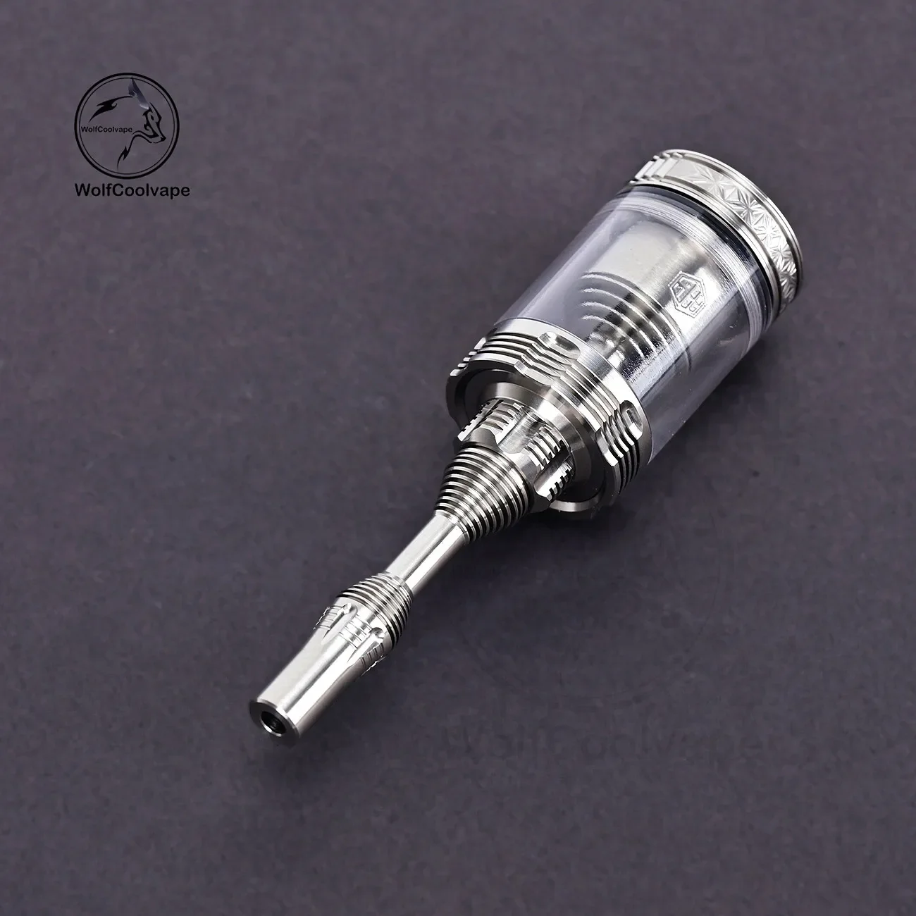 wolfcoolvape 510 MTL Drip Tip 415 Tombo Giri Zetsuichimon Style Silver SS Fit RTA RDA Vape Atomizer Mouthpiece Accessory
