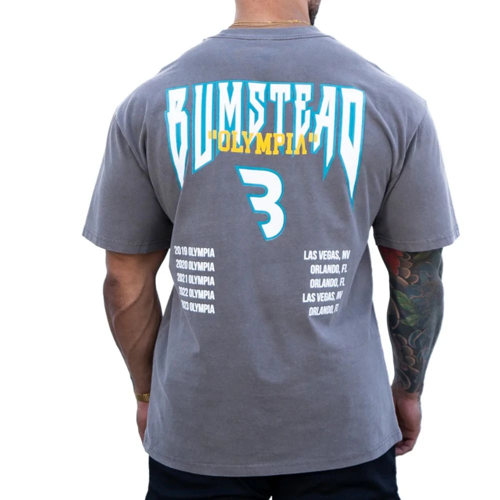 Olympia Bumstead Tour Classic GYM Fitness Sports Brand Graphic Tee Cotton Men Women T-Shirt Workout Top