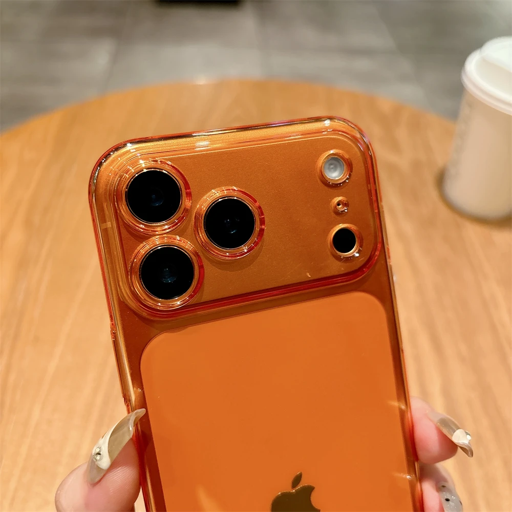 حافظة شفافة فاخرة رفيعة للغاية لهاتف آيفون 17 16 15 14 13 12 11 Pro Max Plus غطاء حماية لعدسة الكاميرا الهوائية #2