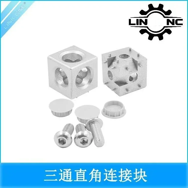 

4PCS Aluminum Cube Corner Connector 2020 3030 4040 4545 Aluminum Cube Corner Connector Fastener Match Use Aluminum Profile