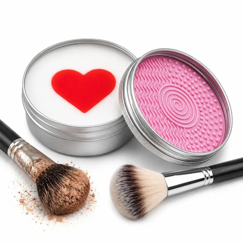 Makeup Brush Cleaner Soap, with Silicone Pad, 3.53oz(100g)