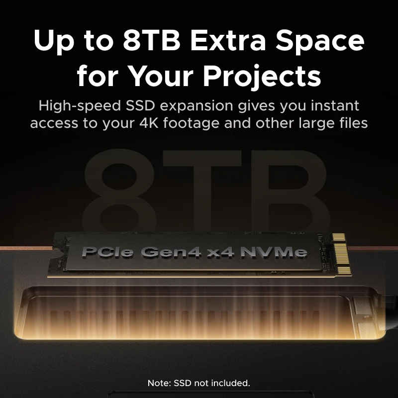 UGREEN Thunderbolt5 17-w-1 Stacja Dokująca USB HUB 120Gbps 8K60Hz Gniazdo M.2 NVMe SSD Szybkie Ładowanie 140W do Laptopa MacBook — zdjęcie produktu 4
