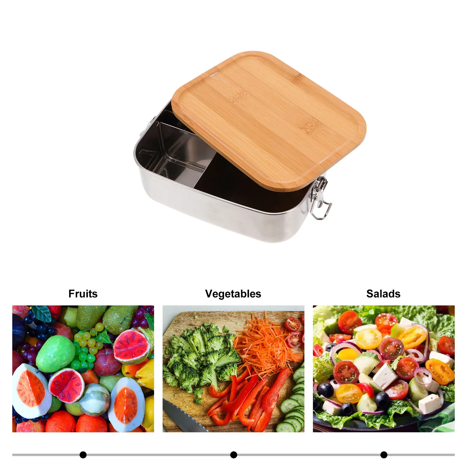 

Stainless Steel Lunch Box Leakproof Bento Container For Camping Picnic Sushi Storage Food Crisper Portable Lunch Carrier Kitchen