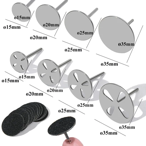 Disco de papel de lija reemplazable de 20/25/35MM para callos de piel muerta de pies, limas para cutículas de salón, herramienta de pedicura giratoria eléctrica
