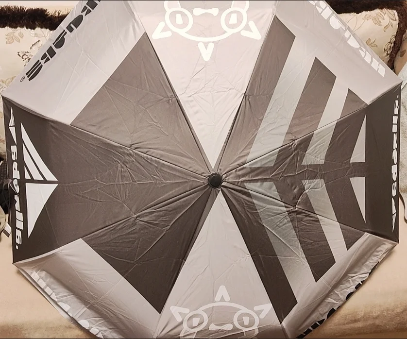 98cm Game Splatooned 3 Umbrella Automatic, Windproof Sunshade UV Protection Folding, Rain Parasol Cosplay Prop Game, Merch Gift