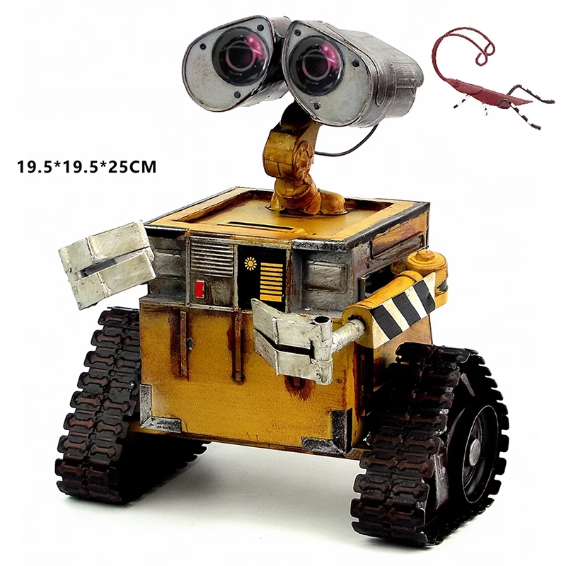 Robot retro wrought iron model decorative decoration tin creative handicrafts piggy bank gift