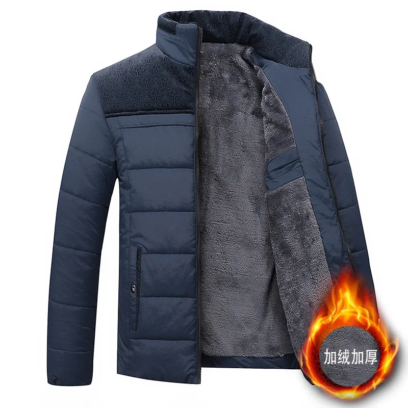 Men's Winter Jacket New Fashion Hooded Winter Coat Men's Thick Warm Windproof Gift For Father Husband Parka Large Size - Image 5