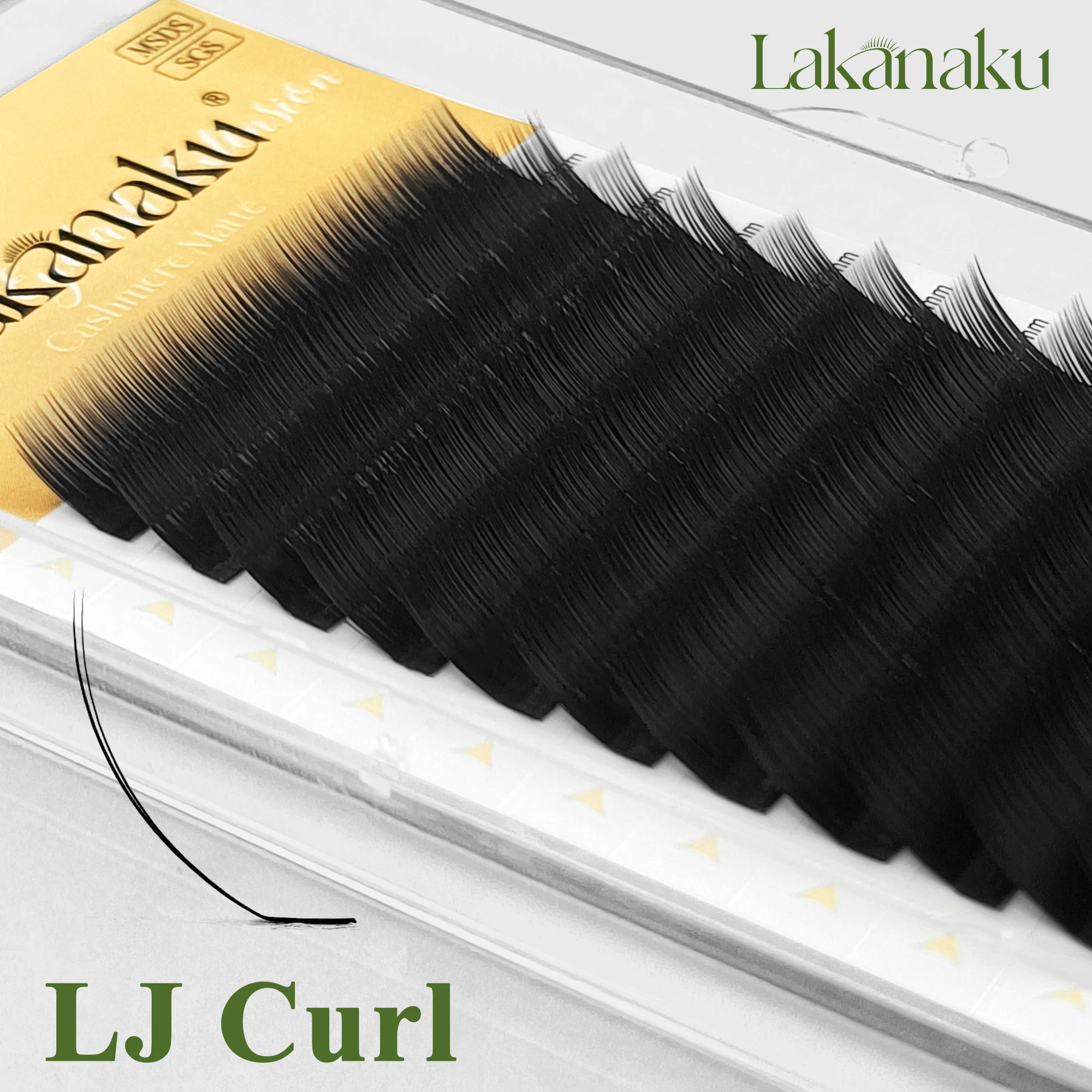 LAKANAKU Camellia Wimpernverlängerungen UJ/UB/UC/LJ/LB/LC Curl Mehrere Längen Flauschige Einzelwimpernverlängerungen