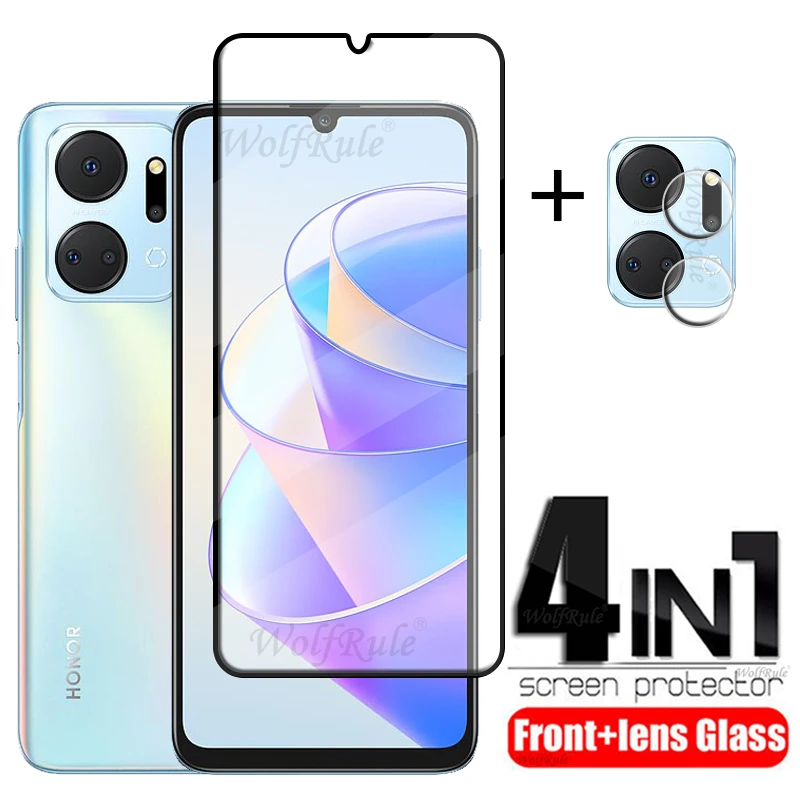 

Full Cover Glass For Huawei Honor X7a Glass For Honor X7a Glass 9H HD Screen Protector For Honor X8 5G X6 X6S X5 X7a Lens Glass