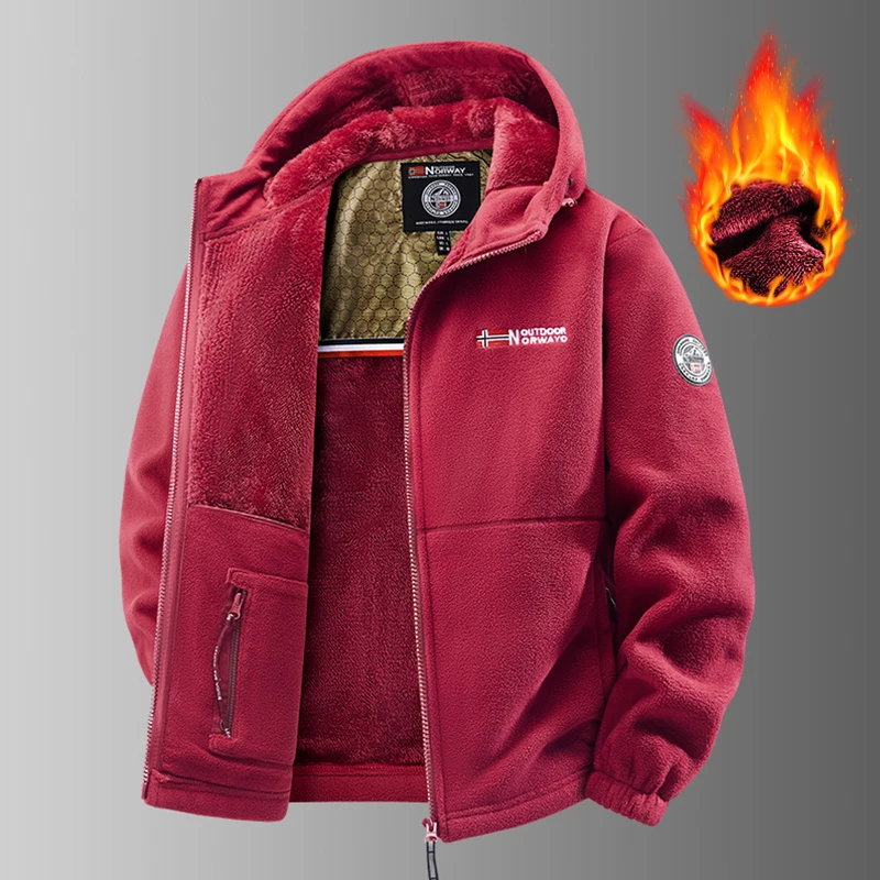 Giacca invernale in pile polare da uomo in pile termico cappotto sportivo tattico militare Softshell escursionismo giacche militari all'aperto