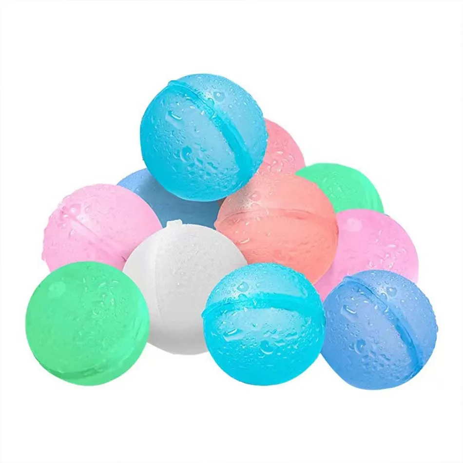 2025 New Reusable Water Balloons Refillable Water Balloon Quick Fill Self Sealing Water Bomb Splash Balls for Kids Swimming Pool