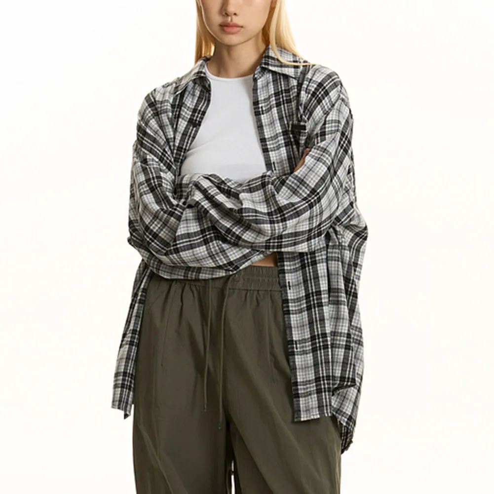 

Fashion Regular Fit Shirt L 2XL Plaid Long Sleeve Shirt Vacation Wear Daily Outfit Slight Stretch Fashionable Design