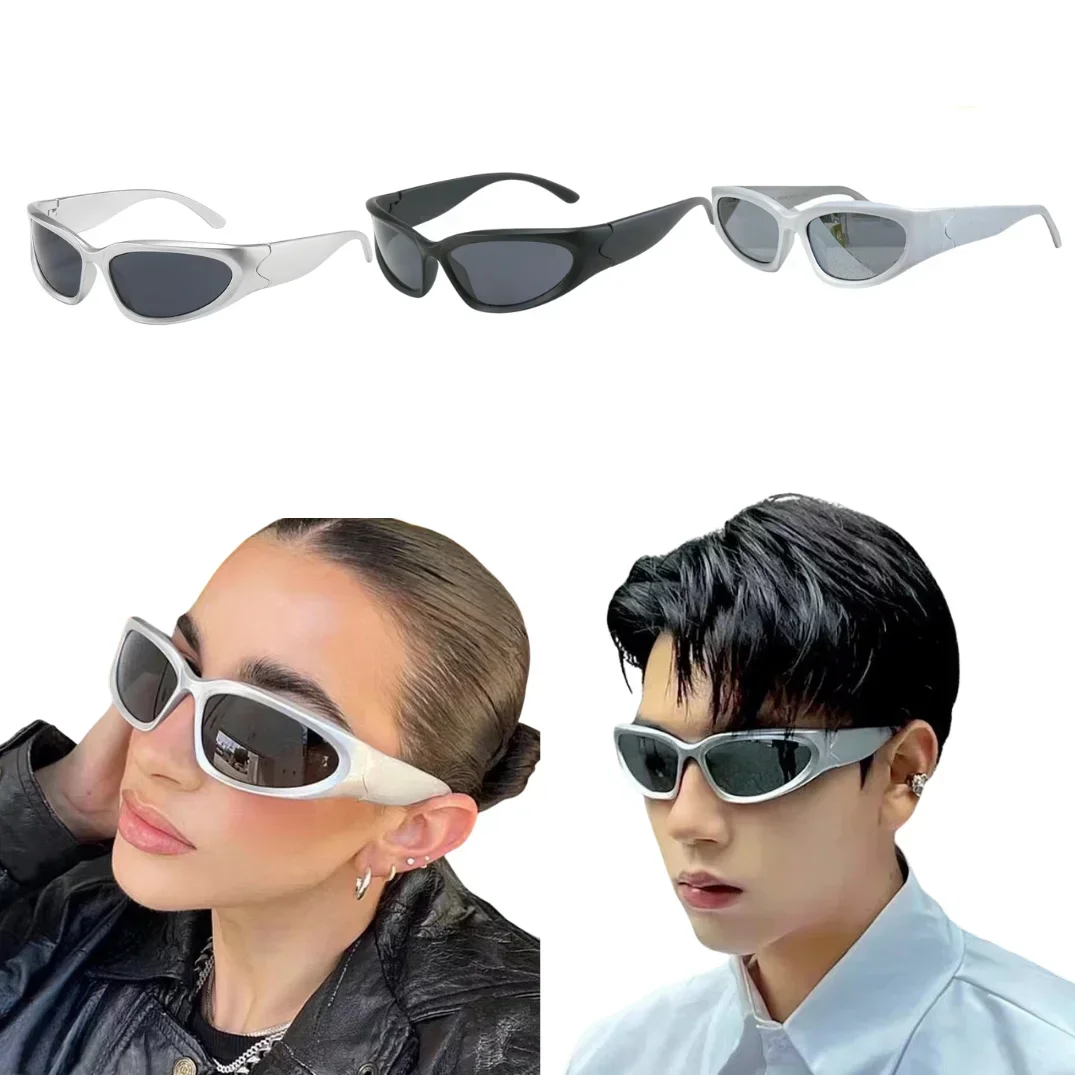 نظارات فاسق Y2k المقاومة للرياح ريترو موضة HD خفيفة الوزن ومتينة لمنع الرمال نظارات رياضية خارجية للتسلق وصيد الأسماك