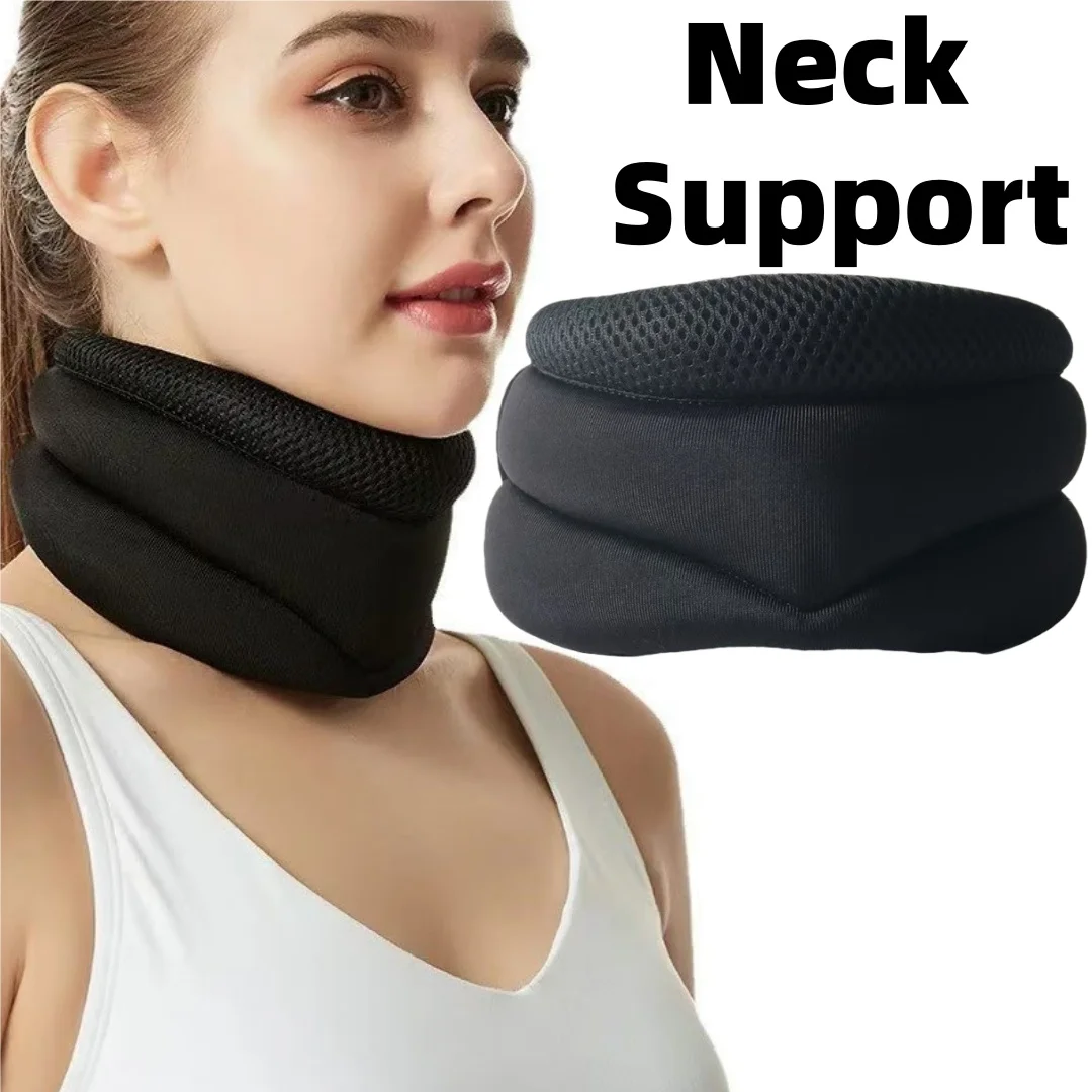 202426-1PCS Three Section Breathable Neck Support Anti Lowering Sponge Shoulder and Neck Cover