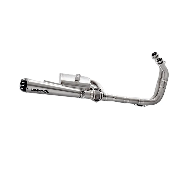 FBB أداء عالي بعد السوق نظام ماسورة عادم الدراجة النارية من الفولاذ المقاوم للصدأ والتيتانيوم المعدل لـ EN650H #1