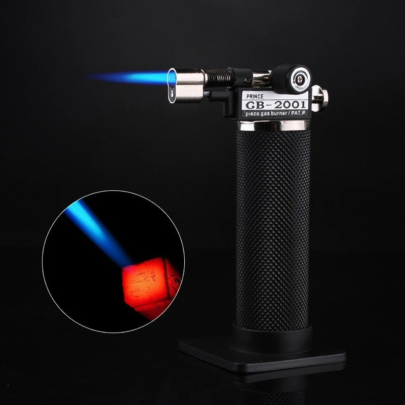 

2025 Metal Pure Brazing Gun Fixed Fire Direct Lighter Outdoor Barbecue Camping Kitchen Tools Cigar Moxa Chiller Cold Air Igniter