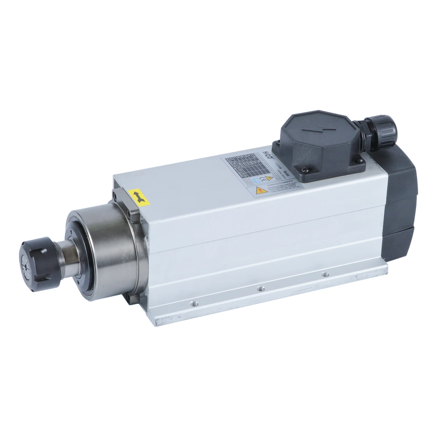 GDF46-18Z/3.5 HQD Square 3.5Kw air cooled spindle motor ER25 18000rpm ceramic bearing spindle motor