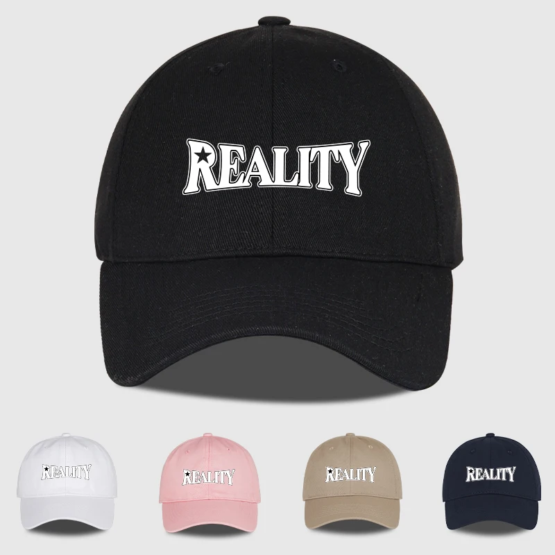 

REALITY Star Print Soft-Top Baseball Cap Soft, Comfortable, Breathable, Adjustable Retro, Trendy, Minimalist, Unique, Fashionabl