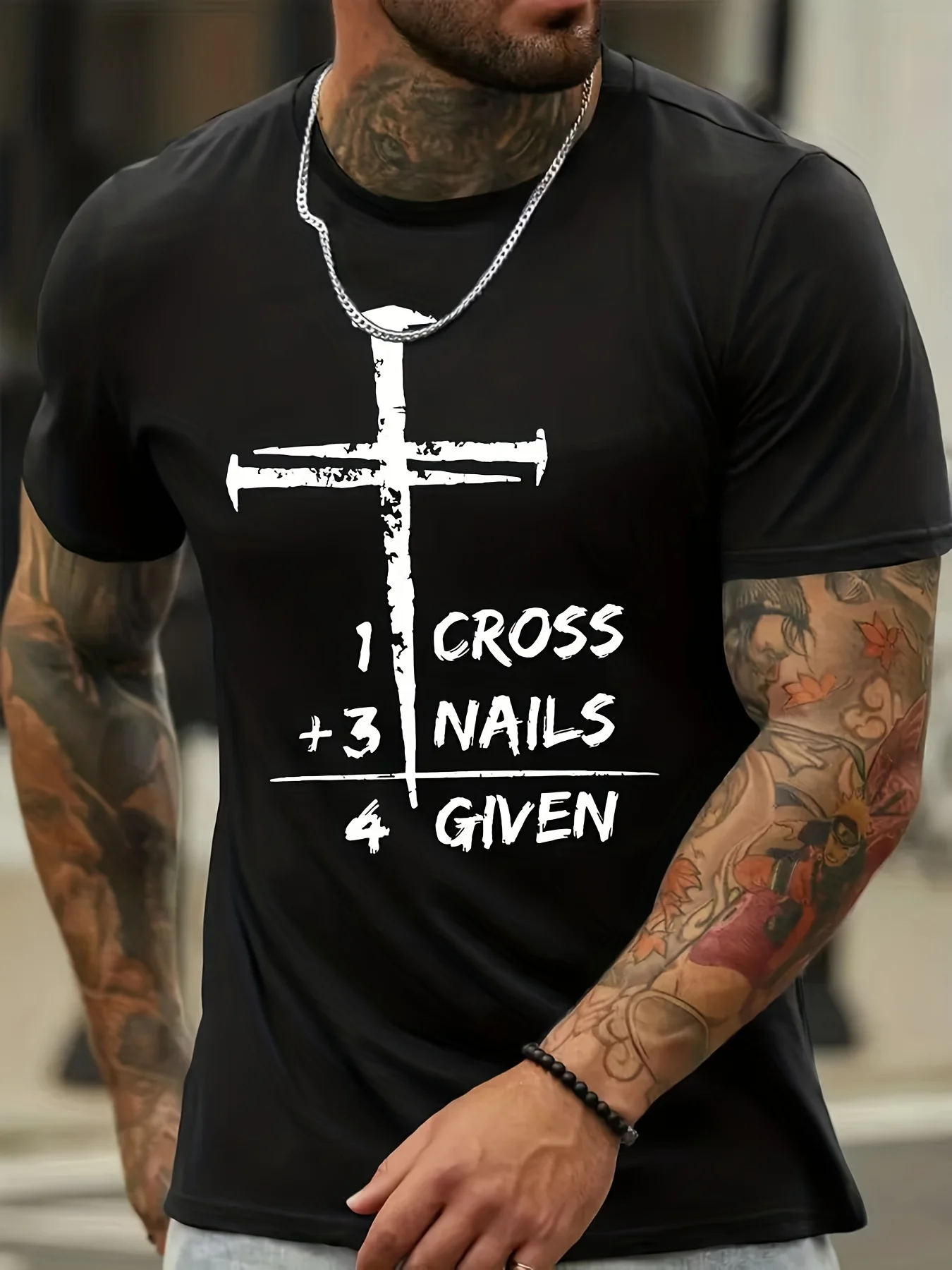 New Arrival Men's Religious T-Shirt - Premium Cotton Breathable Stylish Faith Print for Christian Believers & Casual Outings