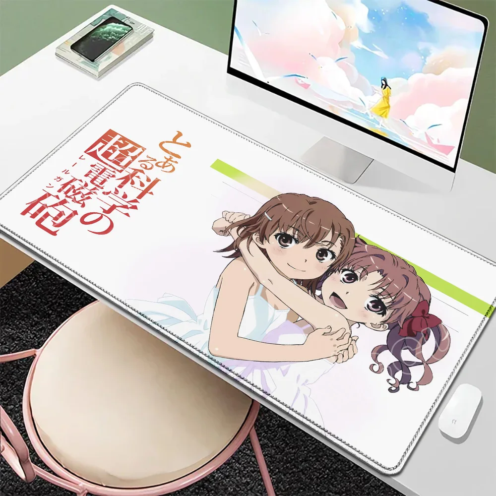

HD Printing Kawaii Anime Girl Mikoto Misaka Desk Mat A Certain Scientific Railgun Mouse Pad Laptop Gaming Non-slip Keyboard Pads