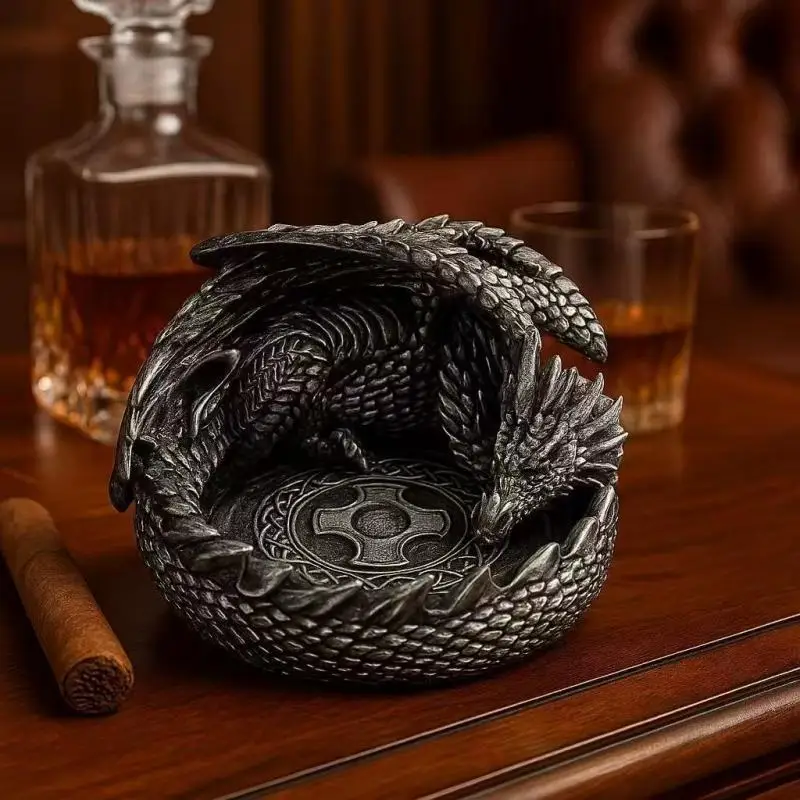 

Vintage Tyrannosaurus rex ashtray creative ornament high-end desktop home ashtray personalized Christmas surprise gift