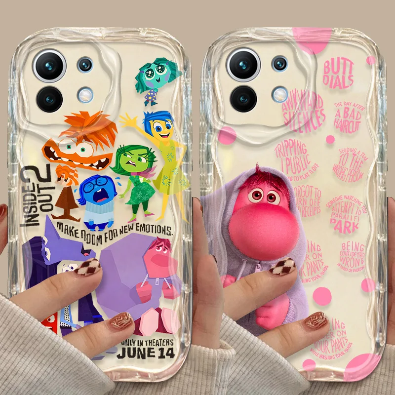 Чехол Disney Inside Out 2 Wave для Xiaomi 14T 13T 12T 13 12 11 11i Lite 5G 10T POCO X5 X6 Pro X3 NFC X4 GT F3 F4 F5 F6 M6 M5S C65